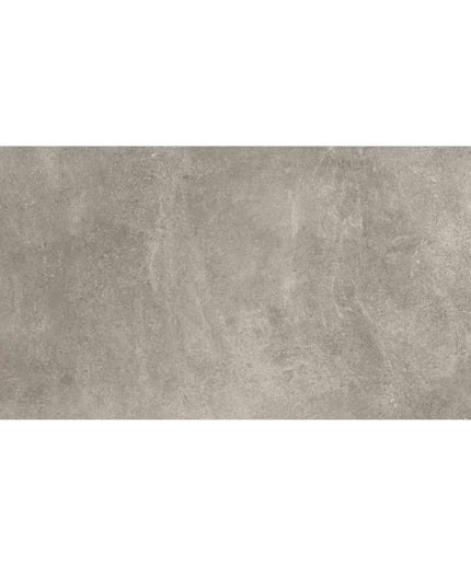 Rectangular gray tile with a textured surface on a white background