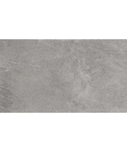 Rectangular gray tile on a white background
