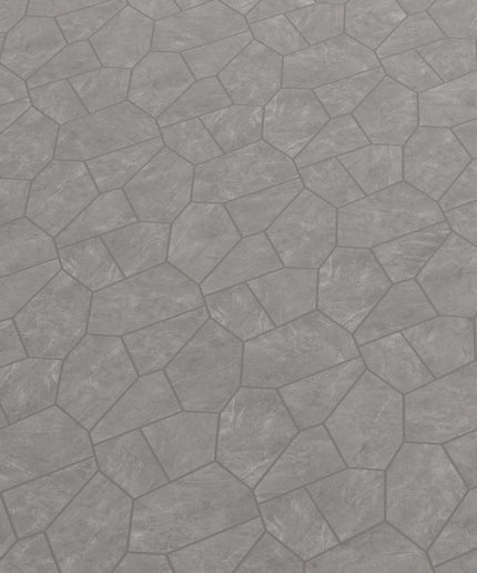 motley organic pattern limestone look porcelain mosaic tile Charcoal Black