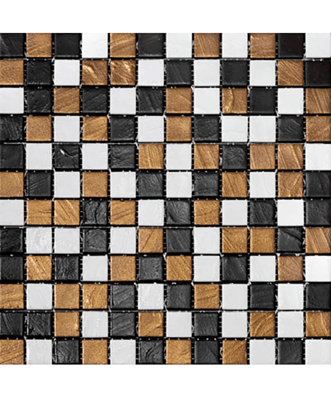 arts squares glass mosaic tile 1x1 