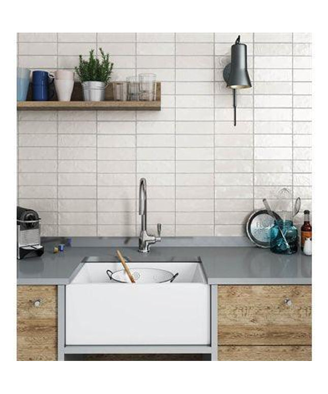 myorka white subway tile 2x8 wall