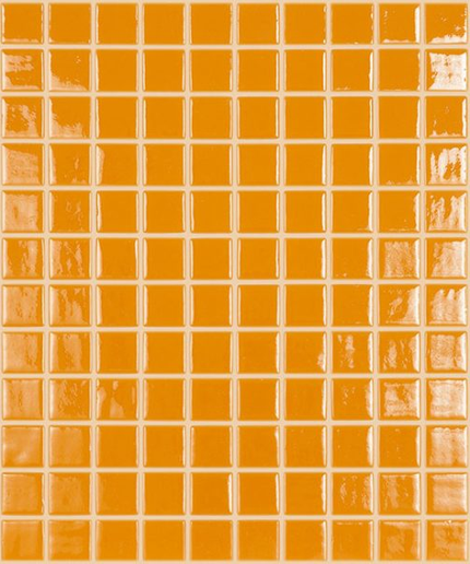 anti slip squares glass mosaic 1x1 Anti Slip Liso naranja citrico