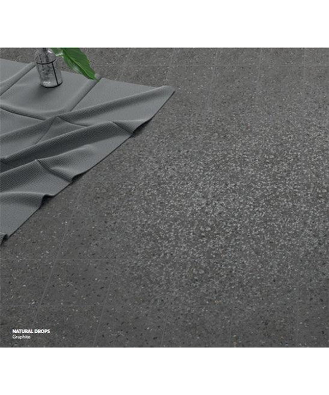 natural drops field tile matte 7x7 Color Drops Graphite