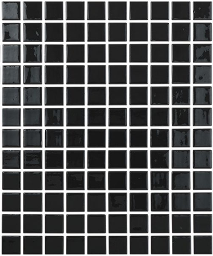 anti slip squares glass mosaic 1x1 Anti Slip negro