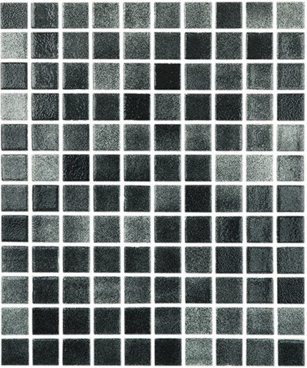 colors niebla squares glass mosaic 1x1 NS negro