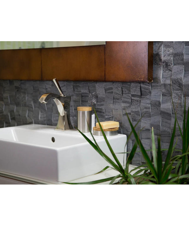 silver quartzite bathroom new wave tile