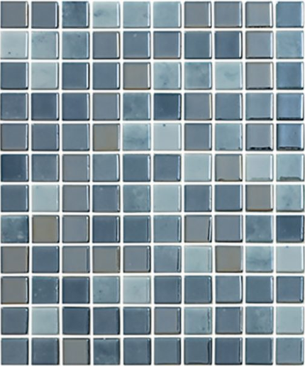 lux squares glass mosaic 1x1 night blue lux squares