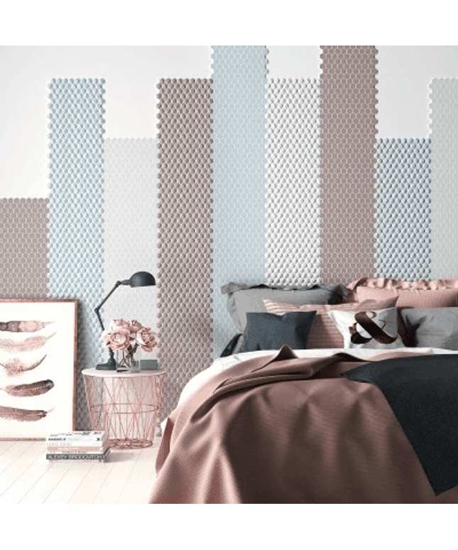 nordic 3d hexagon glass mosaic 1 4x1 4 frappe nordic 3d hexagon glass mosaic