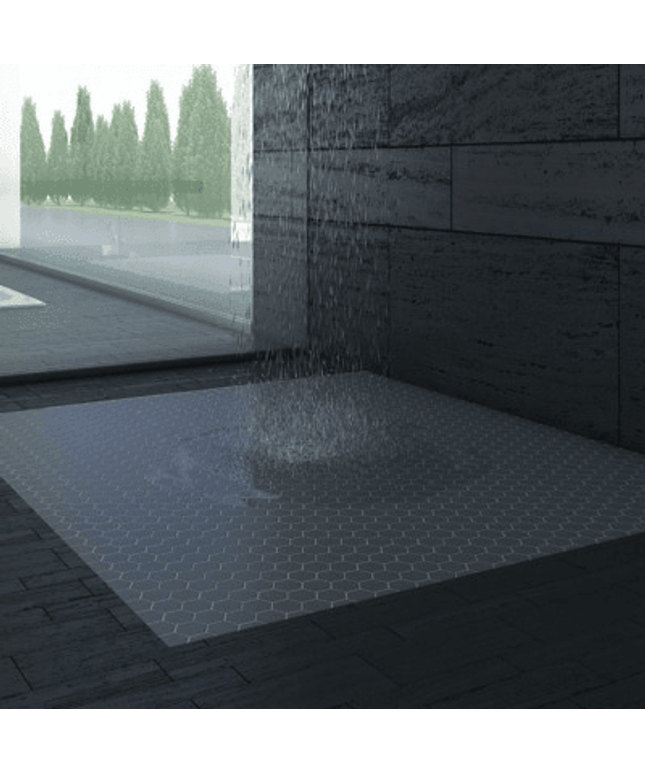 nordic hexagon glass mosaic 1 4x1 4 