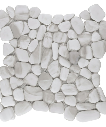 Oasis pebble frosted glass mosaic tile