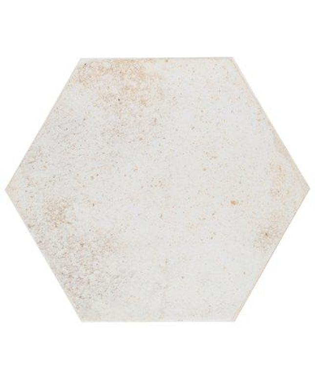 oken white 9x10 tile hexagon