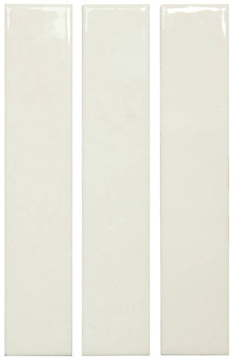 Glossy white subway tiles, rectangular ceramic, ideal for kitchen backsplash or bathroom walls