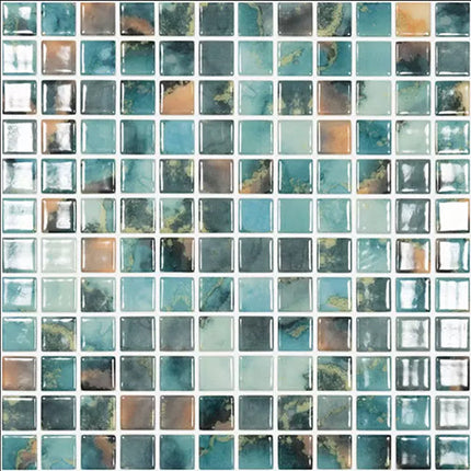 estelar squares glass mosaic tile 1x1 luna squares