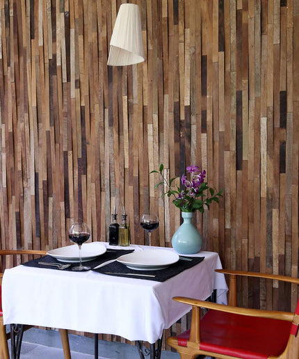 kayu v wood wall tile