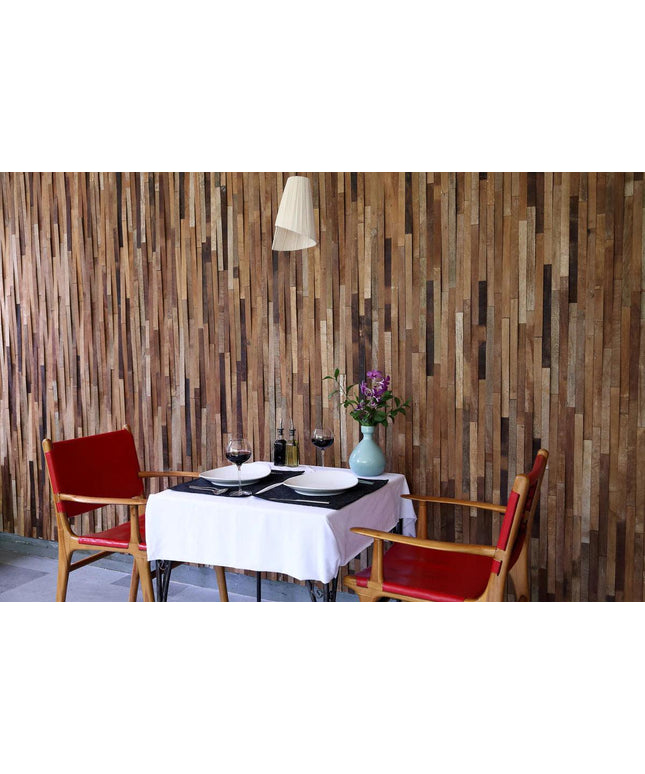 kayu v wood wall tile