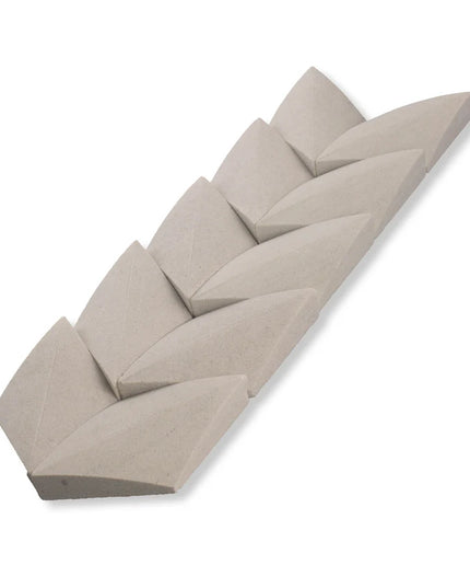 paragon sandstone mint honed chevron-tile island stone