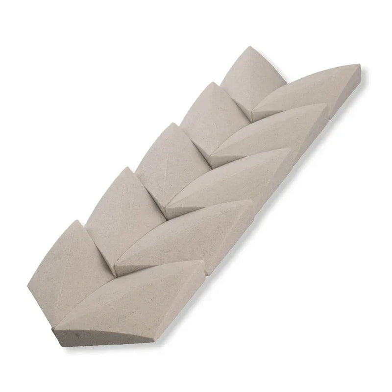 paragon sandstone mint honed chevron-tile island stone