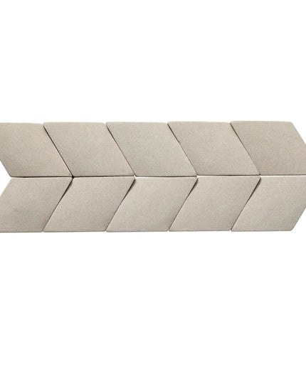 island stone paragon sandstone mint honed chevron