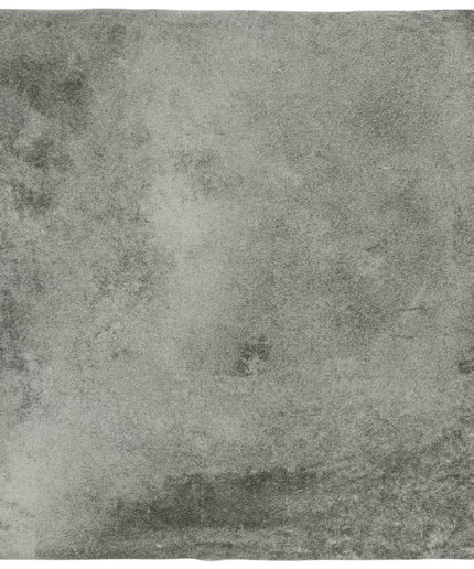 Square tile with a textured gray surface