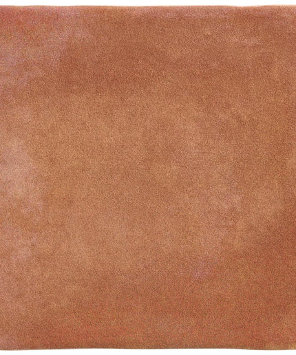 Square brown terracotta tile with a textured surface
