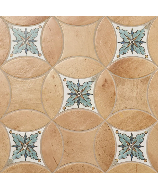 Chamartin Deco 3x8 Petal 6x6 Kite Porcelain Matte Kits