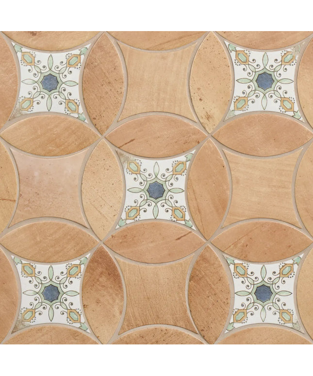 Chamartin Deco 3x8 Petal 6x6 Kite Porcelain Matte Kits