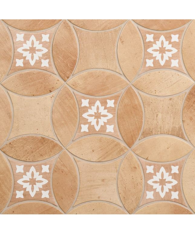 Chamartin Deco 3x8 Petal 6x6 Kite Porcelain Matte Kits