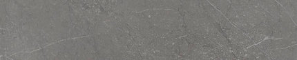 rectangular charcoal gray tile with subtle white veining, stone-look, 4x20 inches