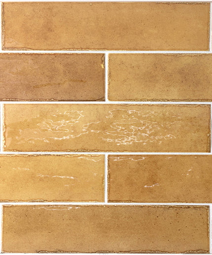 Pattern of gold rectangular tiles
