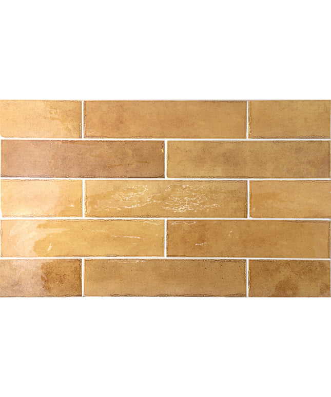 Pattern of gold rectangular tiles