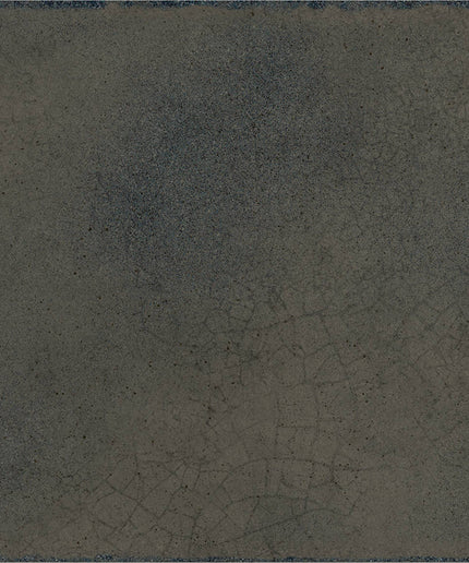 Square tile with a textured dark gray surface
