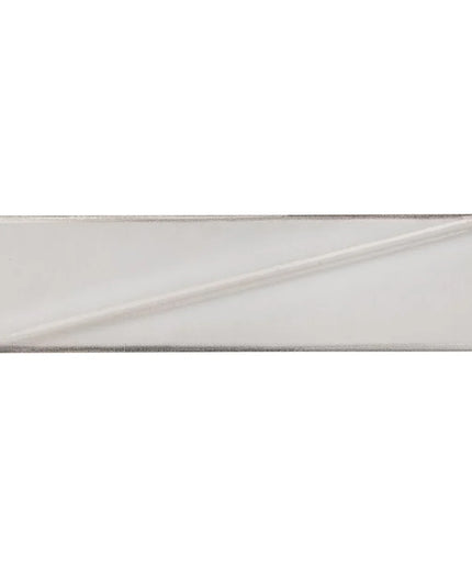 Rectangular tile with a subtle pattern on a white background