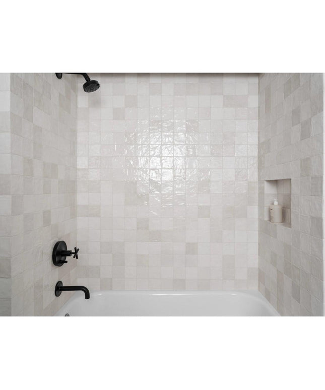 riad harmony epc white glossy 4x4 ceramic tiles shower