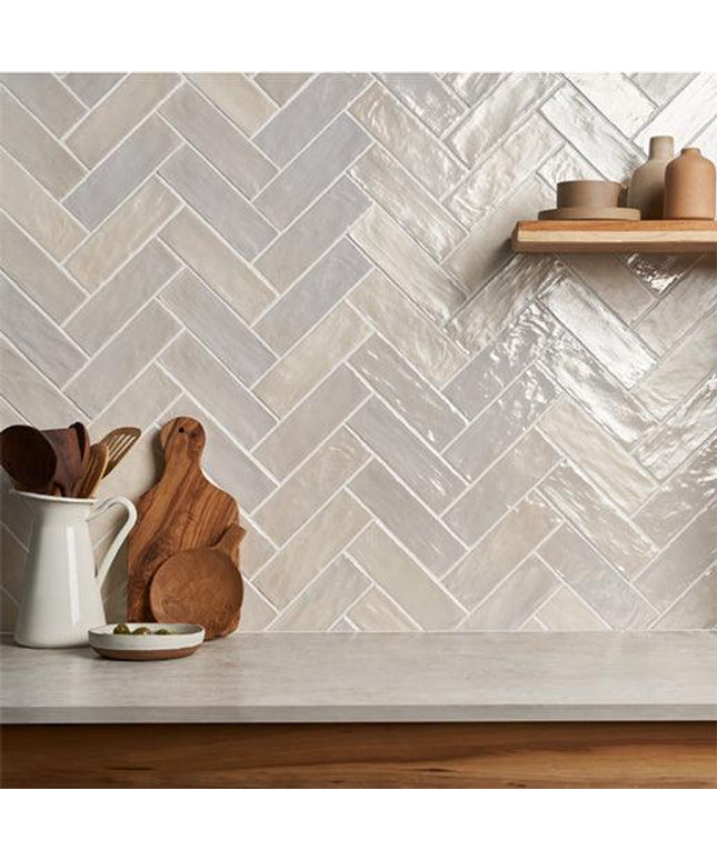 epc harmony riad white glossy 2x8 tiles