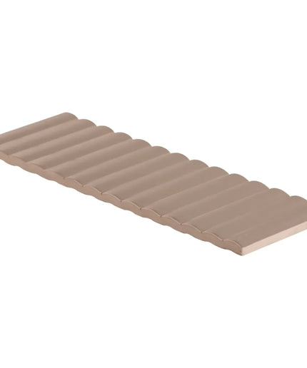 Beige roof tile on a white background