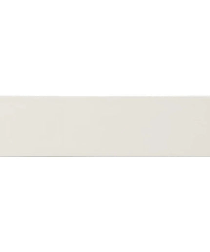 Glossy white 3x11 inch subway tile, ideal for kitchen backsplash or bathroom walls