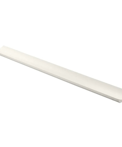 White fluted column tile trim, ceramic, 4x36 inch, for floor or wall installation