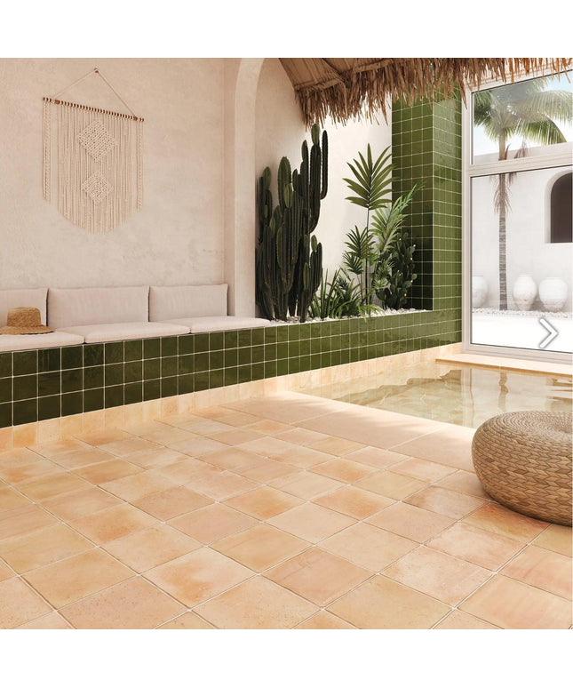roots porcelain field tile matte 4 3x4 3 Sand