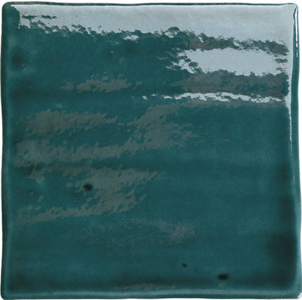 roots porcelain field tile glossy 4 3x4 3 Teal