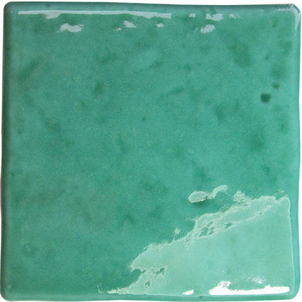 roots porcelain field tile glossy 4 3x4 3 Turquoise