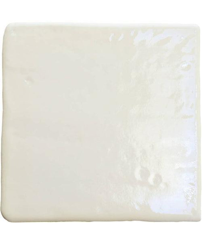 roots porcelain field tile glossy 4 3x4 3 White