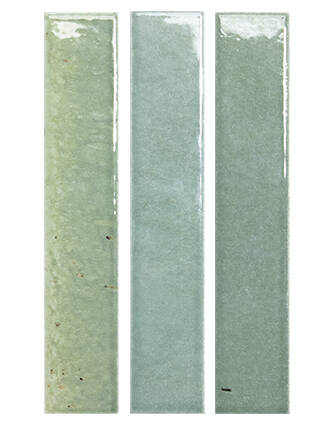Three rectangular green filters on a white background