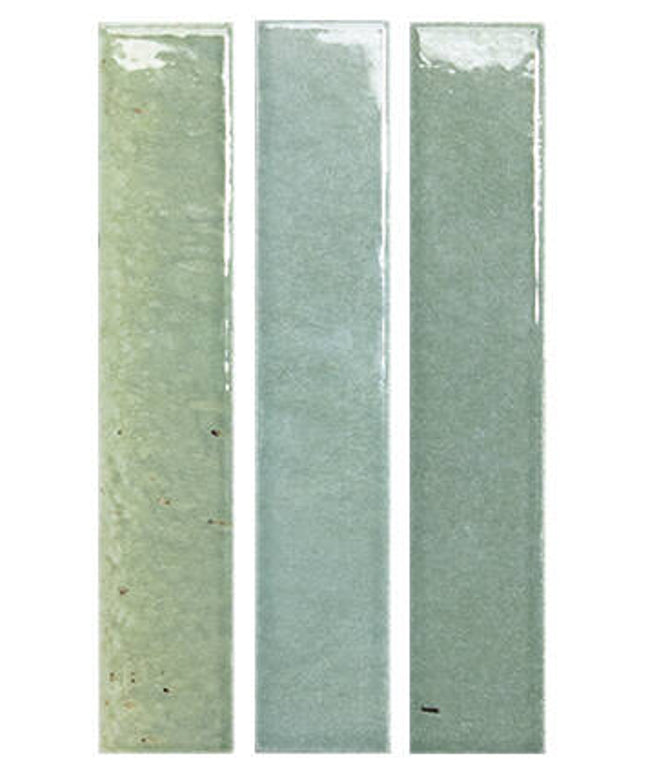 Three rectangular green filters on a white background
