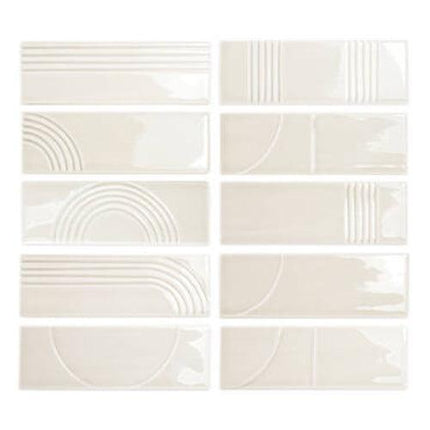 glow decor ceramic field tile gloss 2x6 3 Glow Decor Grey