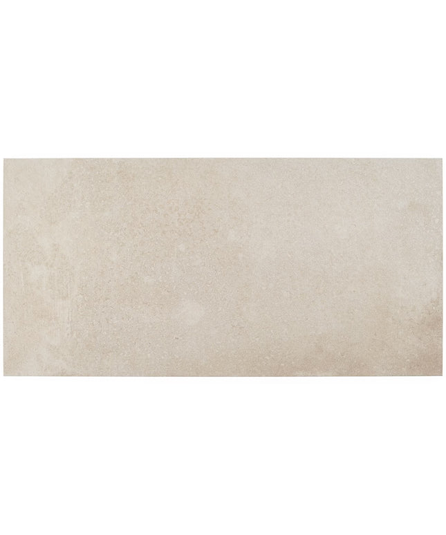 Beige rectangular tile with a subtle gradient on a white background