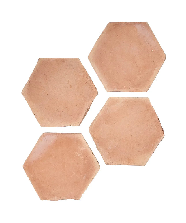 Terracotta Clay Presealed Hexagon Tile Matte 4"
