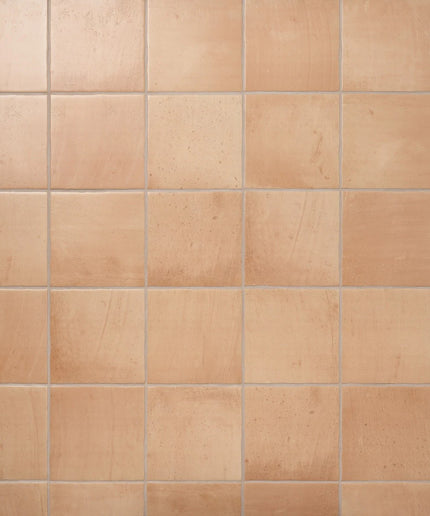 sand terracotta 9x9 wall tiles with matte finish, ideal for kitchen or bathroom decor