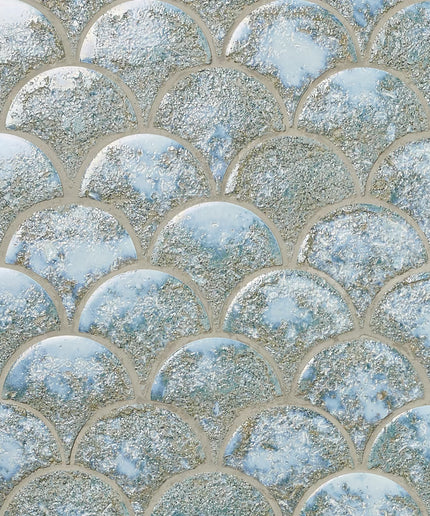 Pattern of circular shapes with a textured surface