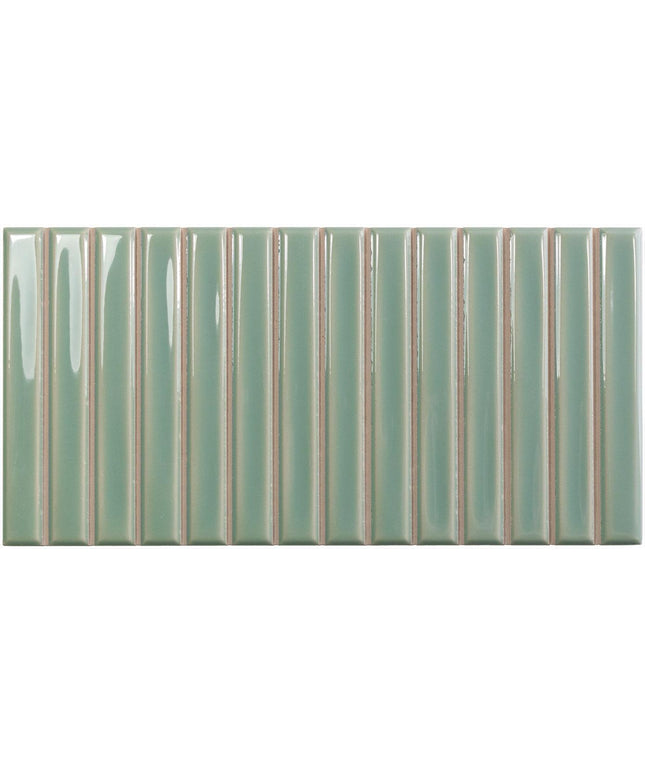 sweet bars ceramic gloss tile 5x10 Royal Green