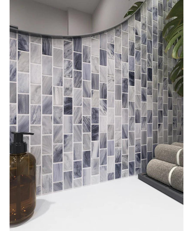 sea shadows wall satin offset tile 1x2